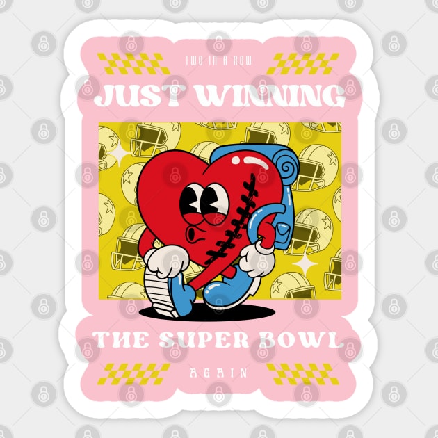 JUST WINNING THE SUPER BOWL AGAIN Sticker by Lolane